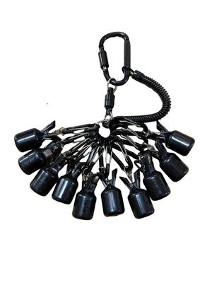 SeaSideSquid Egi-Halter Egi Großes Egi für Egi-Fischerei 10er-Pack Version. 2.0, Abdeckung, Größe, Hülle, (Schwarz)