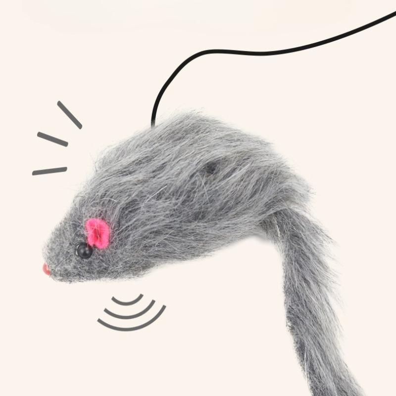 Cat Interactive Toy Hanging Door Mouse Teasing Cat Stick Elastic Clip Door Swing Hanging Jumping Cat Toy Pet Supplies