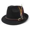 Faux Suede Gentleman Hat Small Brim Classic Jazz Panama Hat