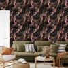 Rust and Burgundy Marble Wallpaper for Living Room and Bedroom 50x1000