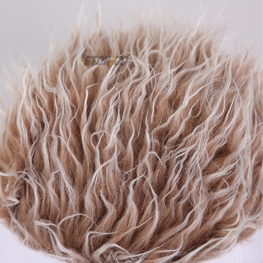 Men Wig Cap Fashion Casual Baseball Cap Adjustable Snapback Hats Hip Hop Hat Roleplaying Props Pullover Hat Band Vocal Hat Gifts