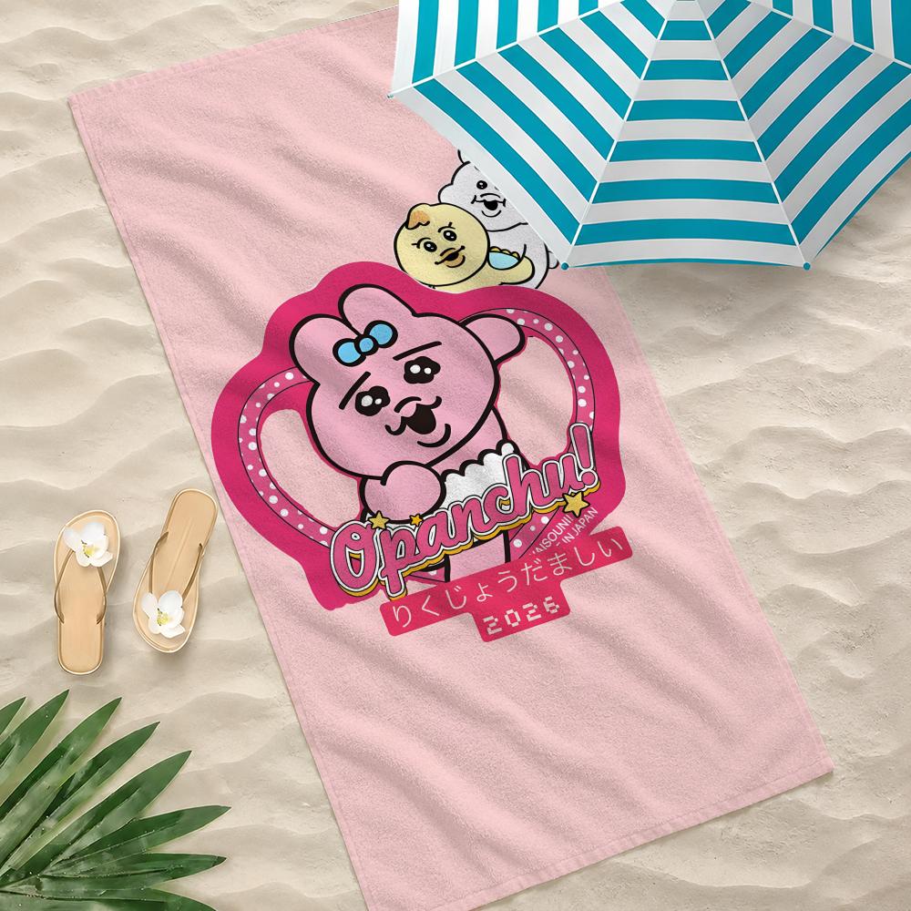 O-opanchu anime cute U-usagi Towel Towel Soft Pool Gift For Travel Gym Shower Camping Quick Dry Sports Large Beach Towels