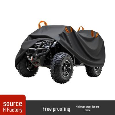 Wasserdichte UV-Schutz-ATV-Abdeckung für den Außenbereich - Schwarze staubdichte Strandbuggy-Abdeckung