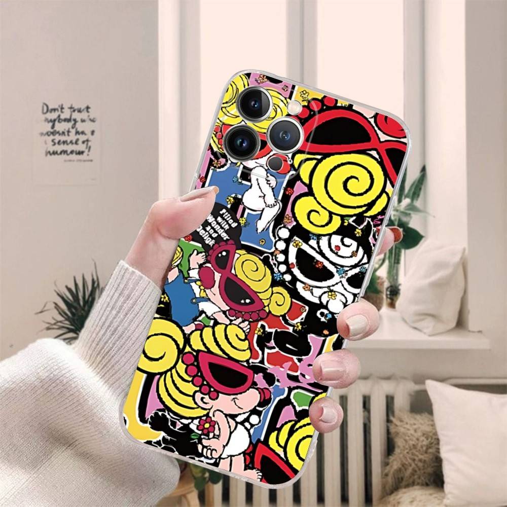 Japan Fashion H-Hysteric M-Mini For iPhone 17 16 16e 15 14 13 12 11 Pro Max Mini Plus Phone Case