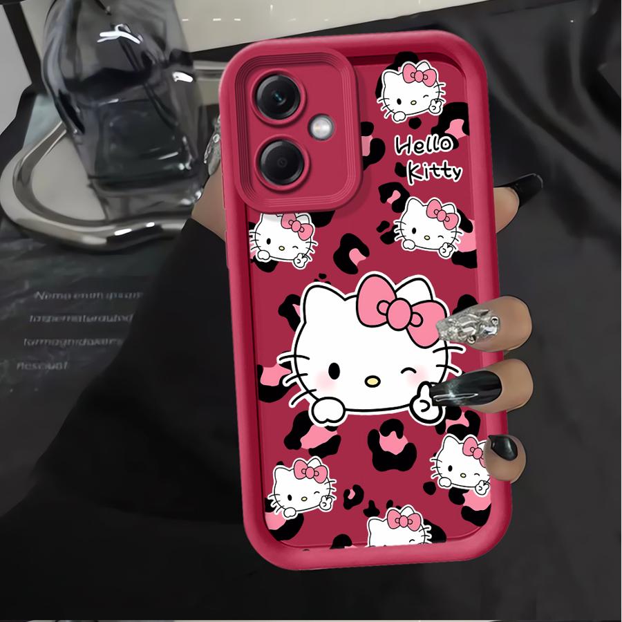 Hello Kitty Leopard Print Pattern Case for Xiaomi Redmi Note 14 Pro Plus 9s 10S 11 12 12S 10 11S Note 13 Phone Cover