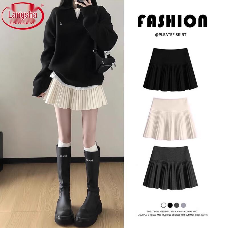 Женская мини-юбка А-силуэта с высокой талией и складками XL