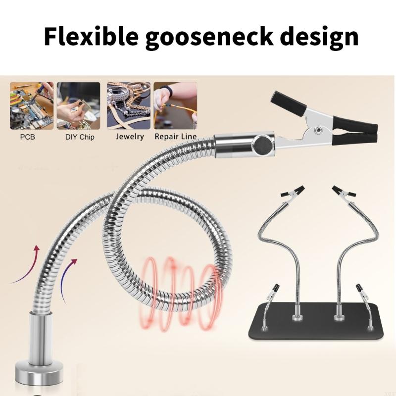 2/4Pcs Flexible Circuit Board Holder Clamps Flexible Gooseneck Metal Arm Soldering Helping Hands for Technician