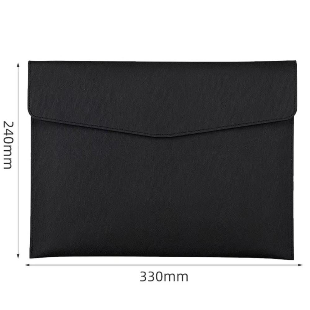 A4 Business Folder PU Leather Document Pouch Portable Storage Bag School and Office Supplies