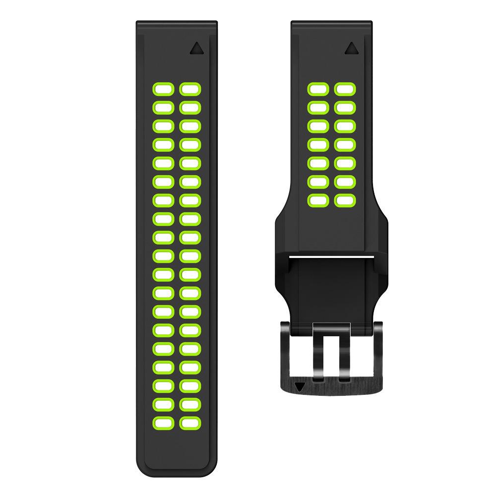 Weiches Silikon Sport Wasserdichtes Ersatzarmband für Garmin Fenix 5/6/7/8 51mm - 26mm Breite