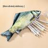 Creative Simulated Salted Fish Pencil Case Large Capacity Pencils Pouch Cute Pencil Bag Funny Back To School Acsesories Gift