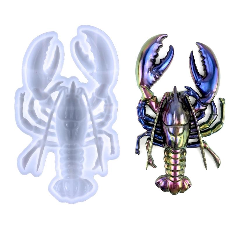 Lobster Resin Molds Silicone,Animal Epoxy Resin Mold Lobster Silicone Mold for Epoxy Resin,Wall Desktop,Cabinets Decor
