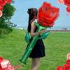 Extra-large Realistic Rose Aluminum Foil Balloon, a Must-have Decoration for Valentine's Day, Parties, and Bar Entrances!