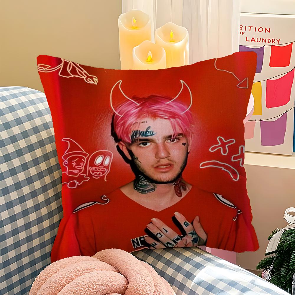 Lil Peep Pillowcase Toon Gift Cushion Cover Bedroom Home Sofa Chair Seat Decor Pillow Case