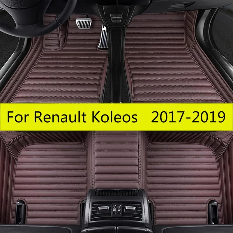 Car Floor Mats For Renault Koleos 2017 2018   Auto Foot Pads Automobile Carpet Cover Interior Accessories