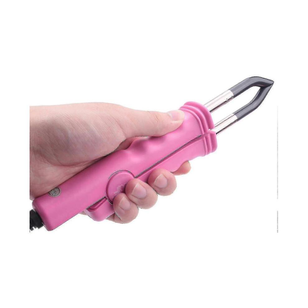 Haarverlängerungseisen Keratin-Bonding-Werkzeuge Wärmeverbinder Rosa EU-Stecker