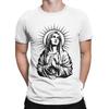 Vintage T Shirt Summer Tattoo Style Virgin Mary Hippie T Shirts  100 Cotton Tshirt for Men Y2K Retro Print Short Sleeve Clothes
