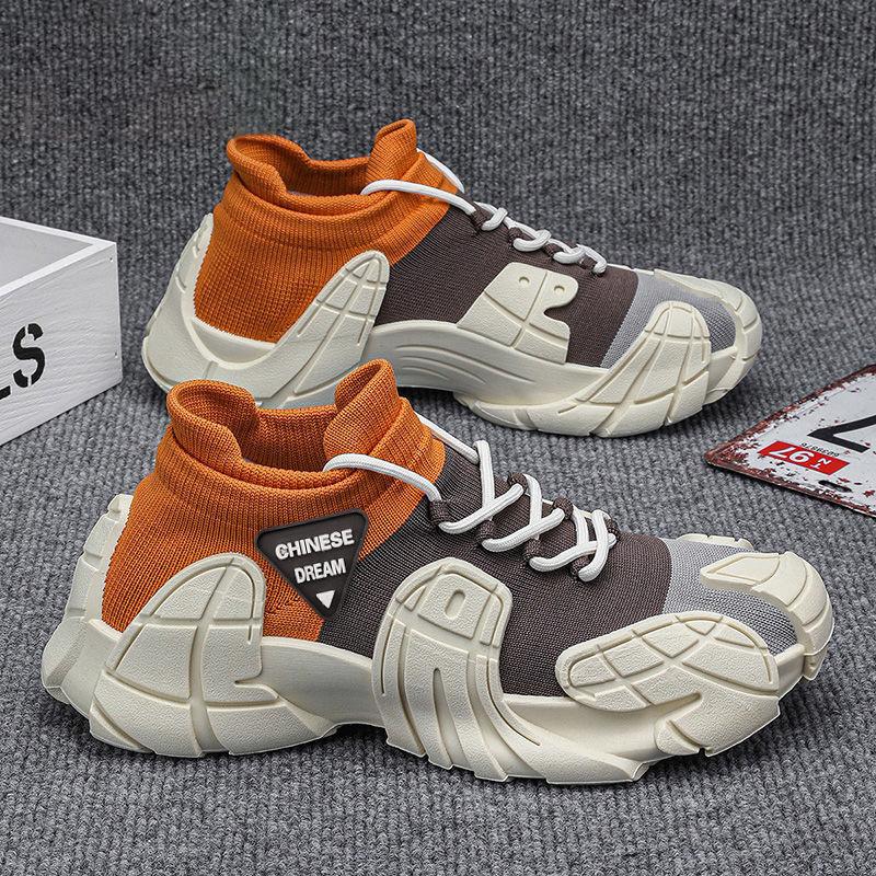 Autumn Fashion Trend Mecha Socks Shoes Flying Weaving Breathable Sports Personality Outdoor Running Shoes Tide Batch
