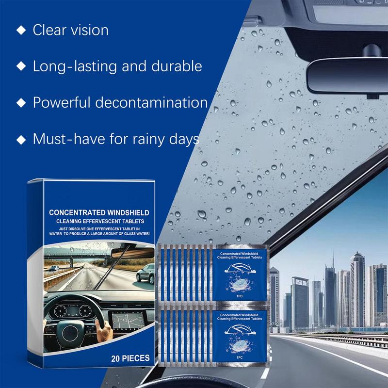 

Таблетки омывателя стекол Очиститель стекол автомобиля Очиститель стекол 20 штук Шипучая таблетка Концентрированные чистящие таблетки Лобовое стекло автомобиля CHINA