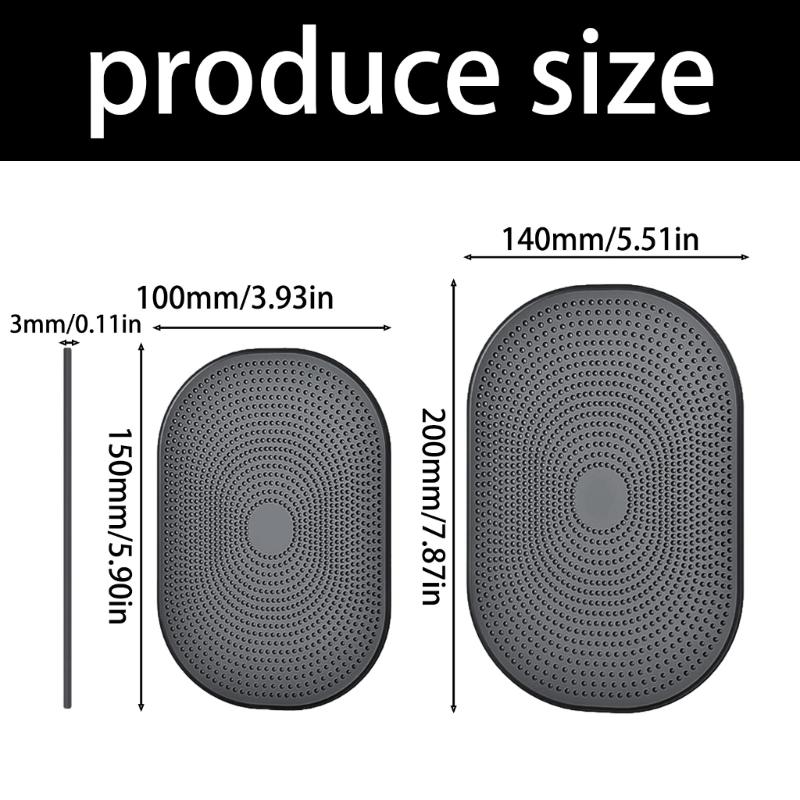 Practical Recyclable Silicone Dashboard Mat Pad Washable Nonslip Organizer For Car Interior Essential No Trace Adhesive