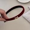 Velvet Hair Hoop Non Slip Velvet Hairband Elegant Bow Headband  Fall Winter