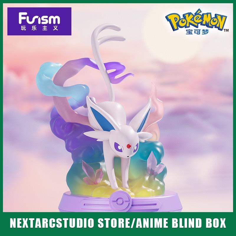 Anime Pokemon Funism Original Adventure Eevee Family Suit BlindBox Flareon Espeon Sylveon ActionFigure Collection Model Toy Gift Kid Friendly