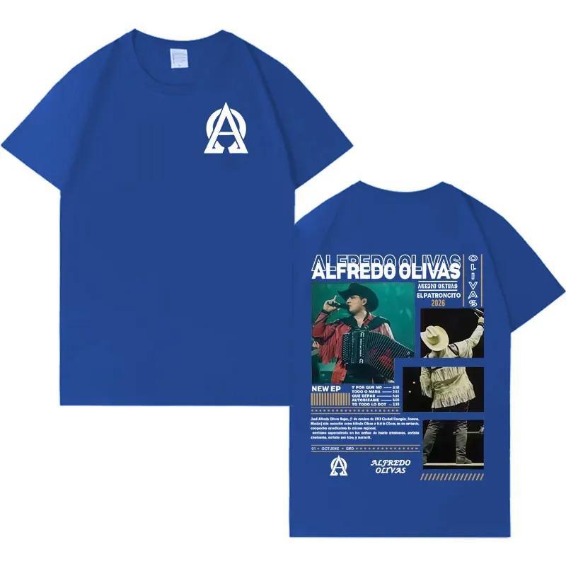 Alfredo Olivas 2026 New Album Tide Graphic Tee Unisex Harajuku Y2K Casual Bestselling Crewneck 100 Cotton Short Sleeve