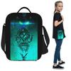 Video Game Geometry Dash Insulated Lunch Bag for Kids School Cooler Thermal Food Box Tote Portable Lunch Boxes Container