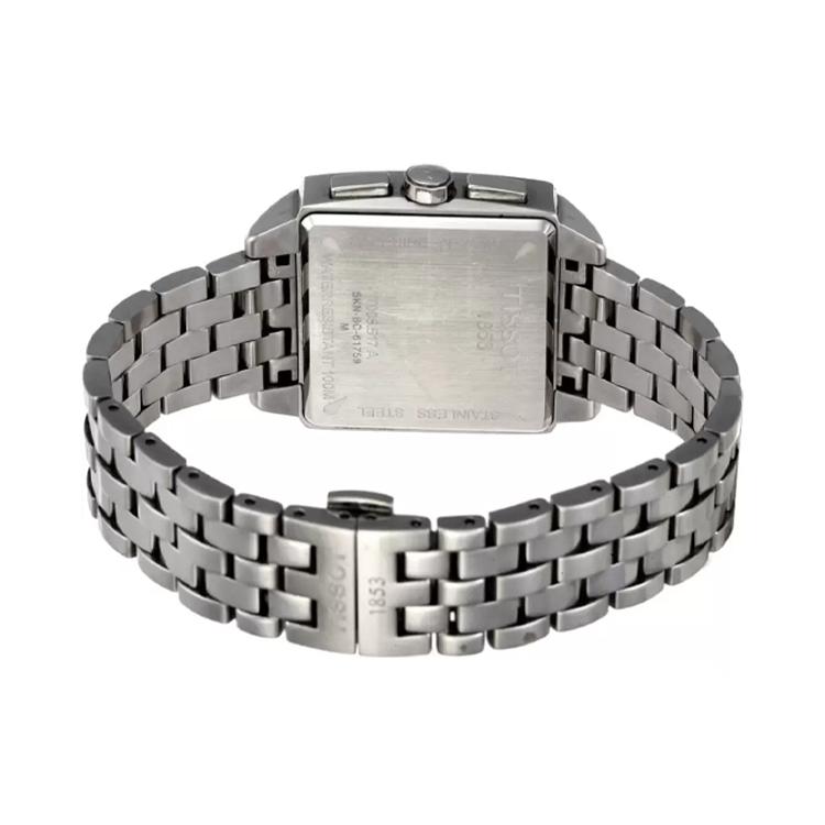 TISSOT Quartz Movement 100m Water Resistance Men's Watches Watch 39*11mm Black Dial Stainless Steel Case T005.517.11.057.00