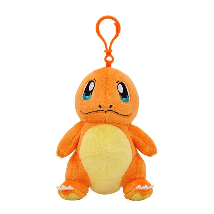 Plush Keychain Cartoon Toys Pendant Doll Anime Figures Pikachu Charmander Psyduck Squirtle Snorlax Kids Toy Xmas Gift