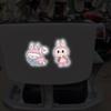 LABUBU Car Reflective Tape Film Car Body Stickers Cartoon Creative Personality Decoration Decals