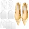 Transparent Heel Wedge Gel Pads for Shoe Use 6Pairs Inserts
