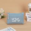Waterproof Canvas Floral Large-Capacity Pencil & Makeup Bag