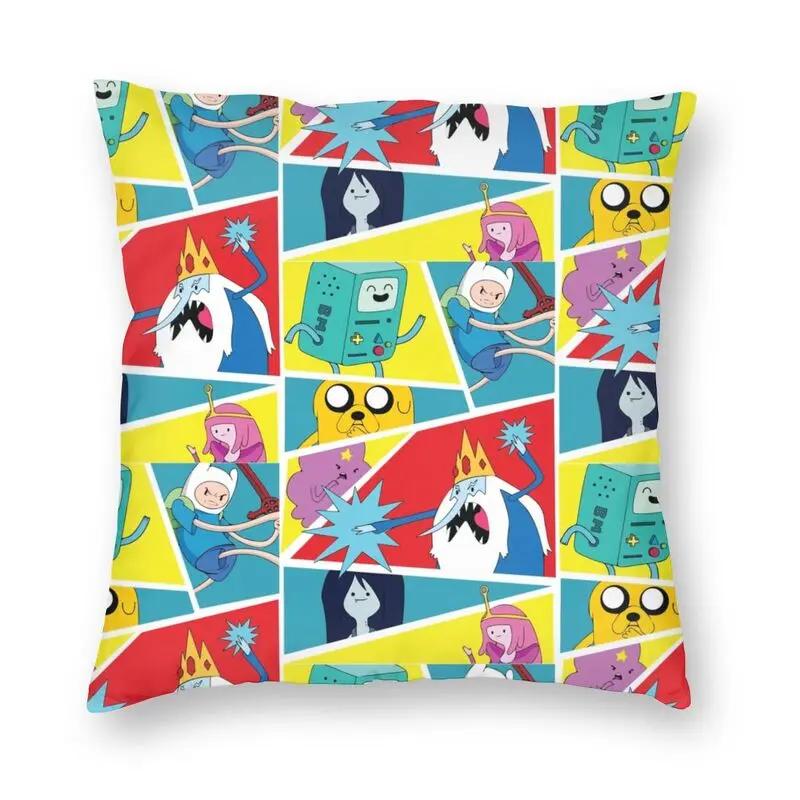 Prinzessin Bubblegum und Marceline Kissenbezug Cartoon Adventure Time Bodenkissenbezug für Auto Cooler Kissenbezug Dekoration