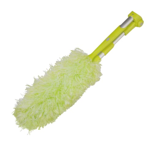 Fine Cleaning Mop, Dust Removal, Flexible Long Mop, Green, For Cleaning High Places, FIN-633GR