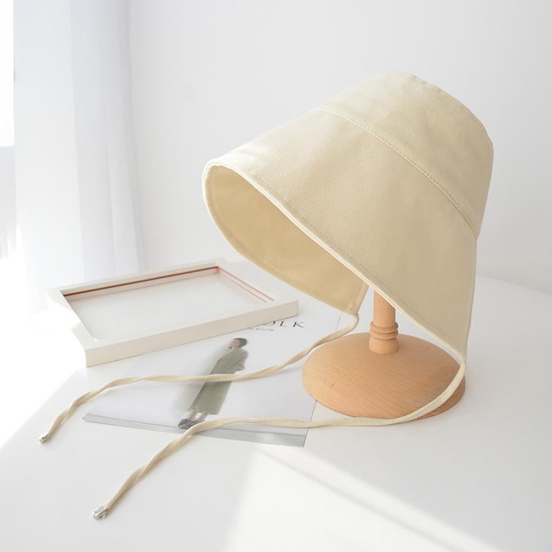 Nejnovější korejský styl rybářský klobouk s rozparkem vzadu pro ženy outdoorové aktivity panamský klobouk dámský ochrana proti slunci klobouk kbelík