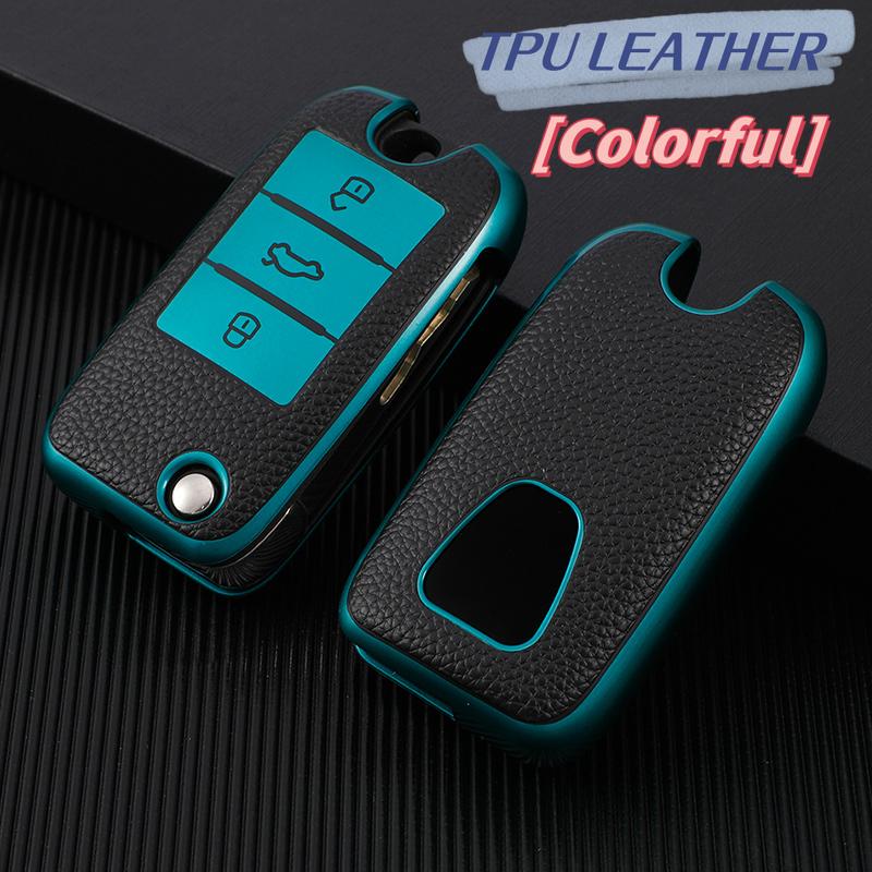 Pour Roewe RX5 MG3 MG5 MG6 MG7 MG ZS GT GS 350 360 750 Étui de clé pliante de voiture en cuir TPU Housse Sac Coque Protecteur Accessoires
