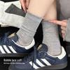 Women's Breathable Cotton Lace Mid-Calf Socks - Soft, Comfortable & Sweat-Absorbent for Commuting.
