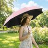Sombrilla Portátil Protector Solar Borde Reflectante Doble Uso Paraguas Paraguas de Lluvia Viaje