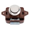 Cabinet Push Button Latch - Keyless Cupboard Door Push Button Locking Latch for RV Yacht Motor Home Camper Caravan (Brown)