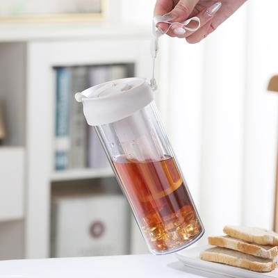 Portable Filter Coffee Water Bottles Refrigerator Cold Extract Coffee Pot Fruit Tea Bottle with Strainer Picnic Camping Drink