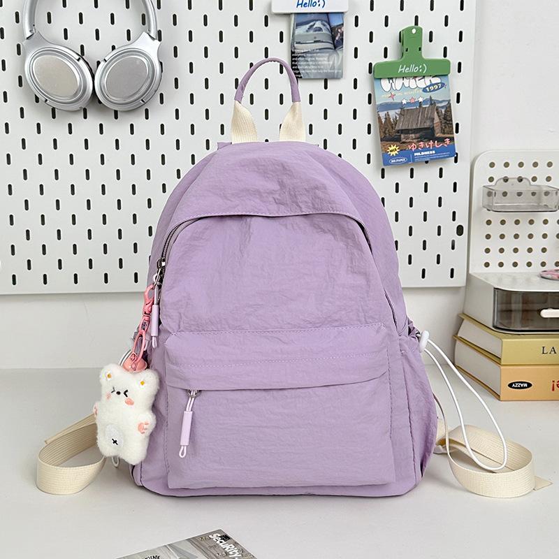 Simple Japanese backpack women 2025 new casual ins wind backpack junior high school student schoolbag