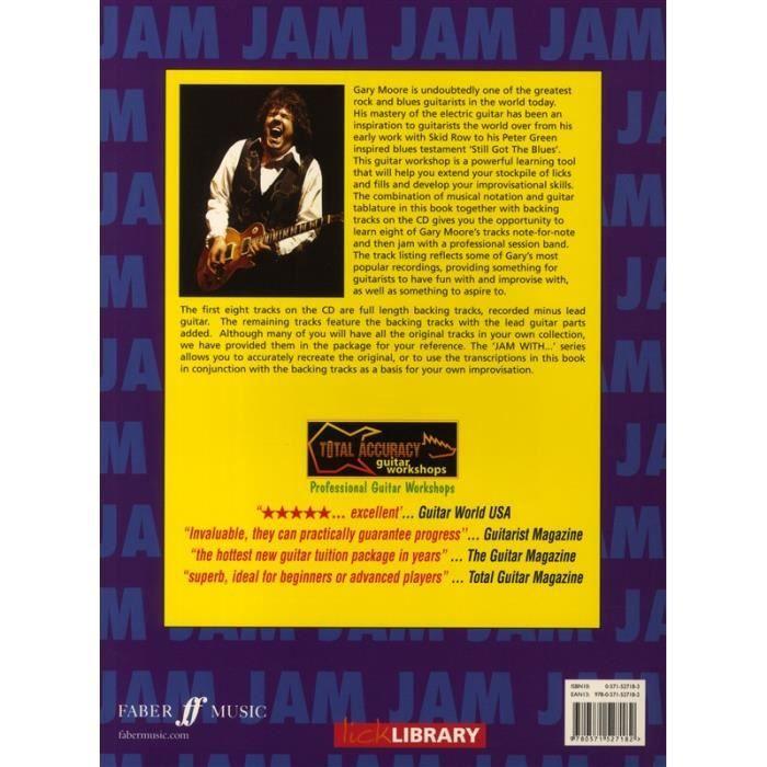 Partitions de guitare - Jam With Gary Moore - 8 classiques - CD inclus - Pour adultes