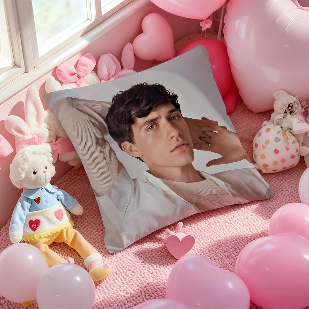 Actor Model J-Jacob Bixenman Cushion Cover Pattern Printed Pillowcase for Living Room Sofa Cushion Cover & Bedroom Decor
