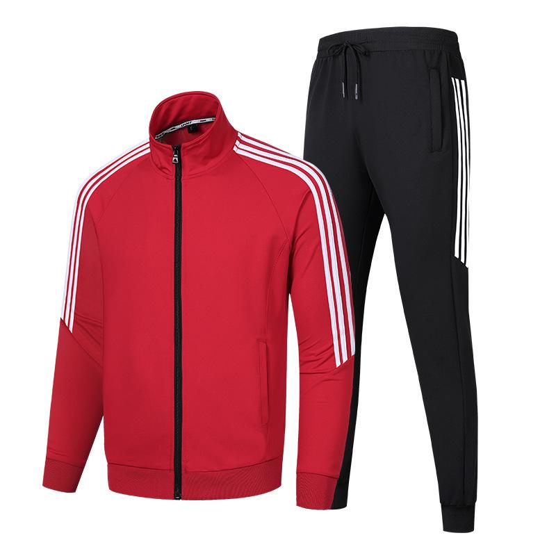Men's Teen Three Stripes Casual Jacket & Pants Set - Spring/Autumn