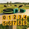 Cow Neck Strap with Identification Plates Woven Nylon for Farmers