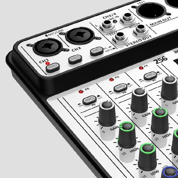 4Channel Audios Mixer for Stage Recording Equipment Headphone Monitoring USB Playbacks for Concerts Live Performances
