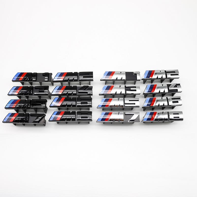 MLKQ6 1Pc BMW Grille M Badge Clip Foot Fixed Modification Logo Decorative Sticker For M1 M2 M3 M4 M5 M6 M7 M8 Decorative Accessories