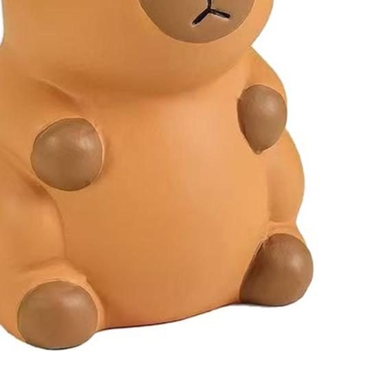Capybara Pen Holder Cute Animal Shape Desk Organizer for Pens Makeup Brushes Utensils Creative Office Home Decor