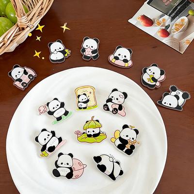 Ladies Chinese Style Panda Brooch Cute Cartoon Pin Accessory