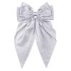 6-piece Set of Rhinestone Starry Sky Bow Hair Clips, Rhinestone Back Head Top Clip, Ribbon Bow Spring Clip